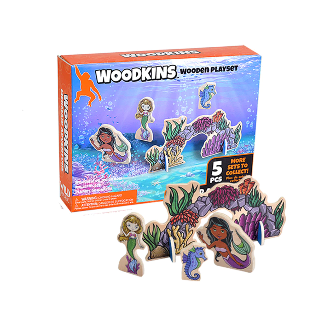 Woodkins Playset Mermaid Woodkins Playset Butterfly Creek