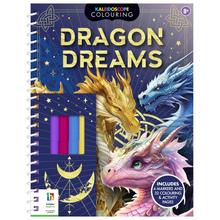 Load image into Gallery viewer, Kaleidoscope Colouring Dragon Dreams
