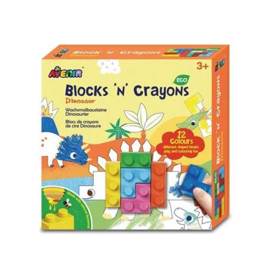 Blocks 'N' Crayons Dinosaur Activity