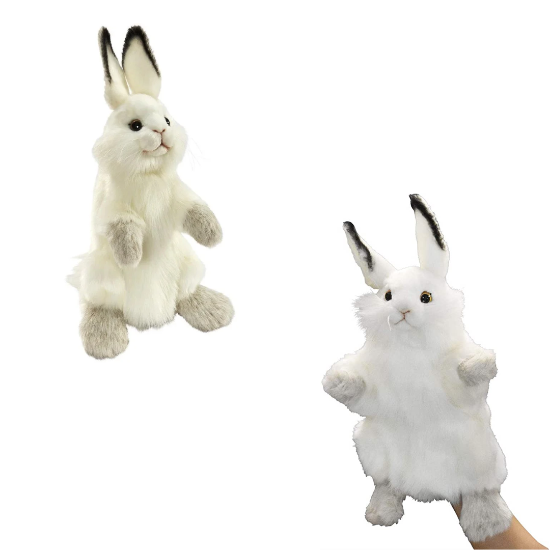 White Bunny Puppet Soft Toy Animal Puppets Butterfly Creek