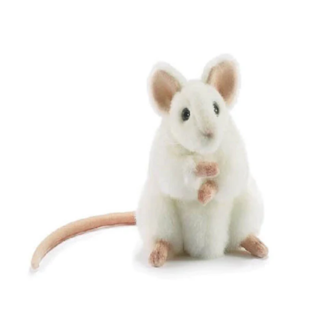 White Mouse Soft Toy - 16cm