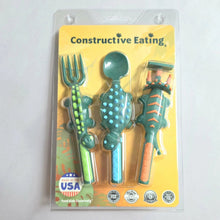 Load image into Gallery viewer, Dinosaur Cutlery 3 Piece Set
