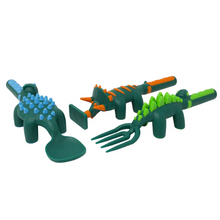 Load image into Gallery viewer, Dinosaur Cutlery 3 Piece Set
