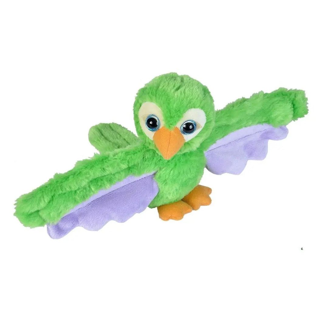 Hugging Green Parrot Plush