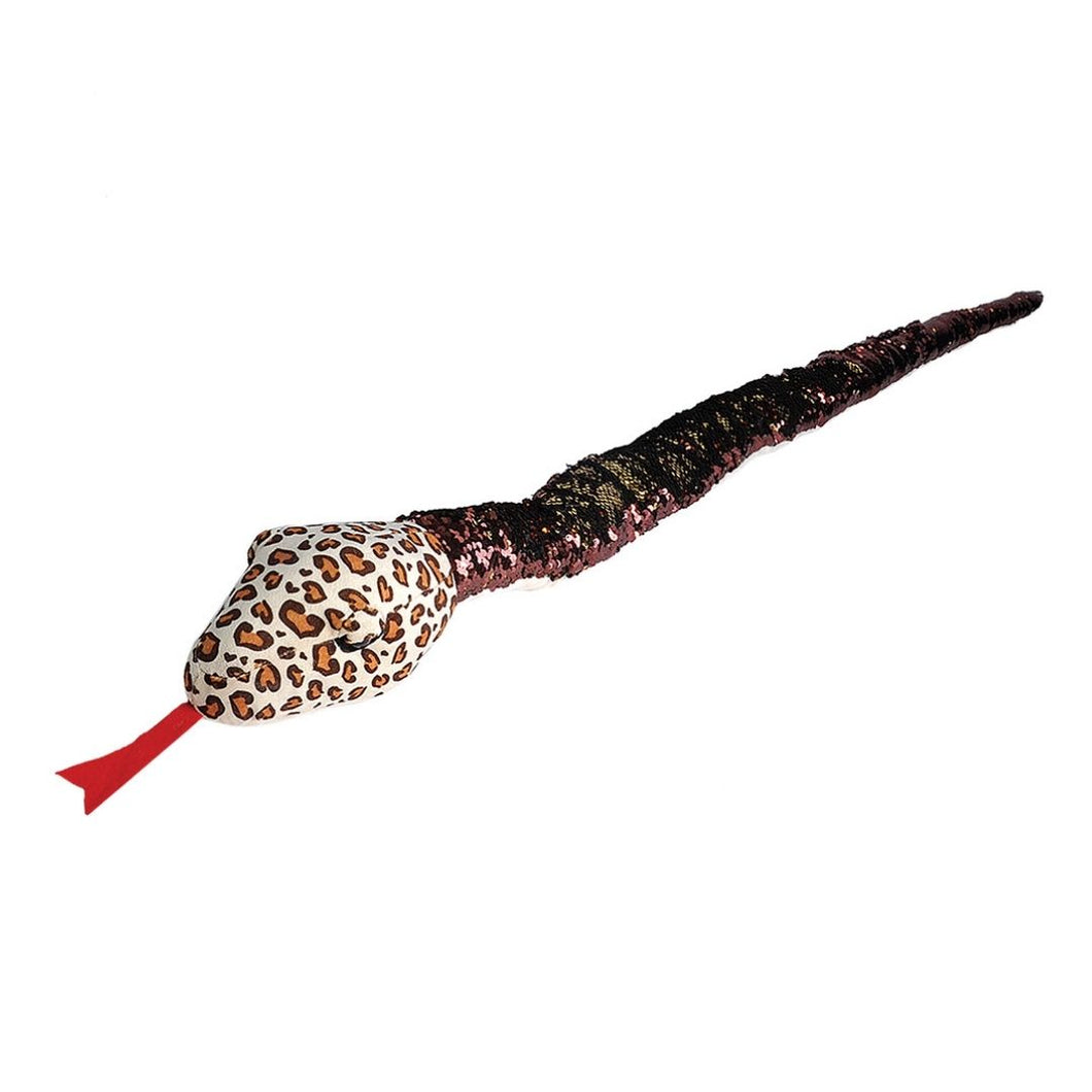 Snake Sequin Plush - Leopard
