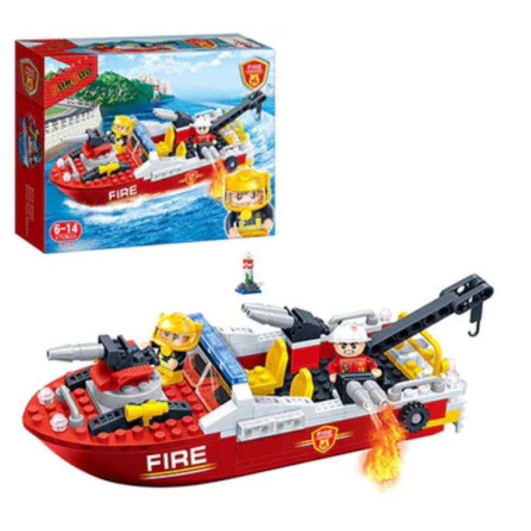 Fire Boat Building Set Banbao Building Set Butterfly Creek
