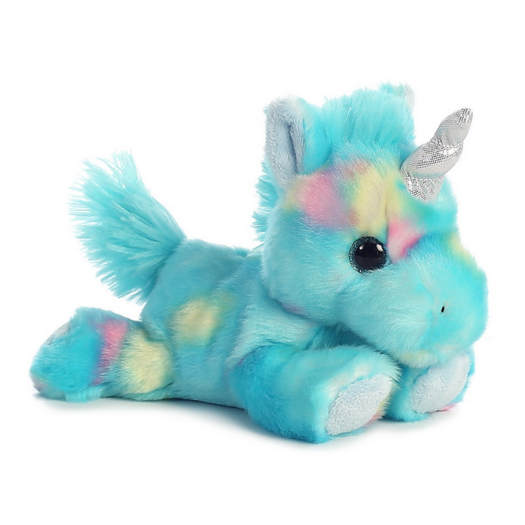 Blue Jellyroll Unicorn Soft Toy