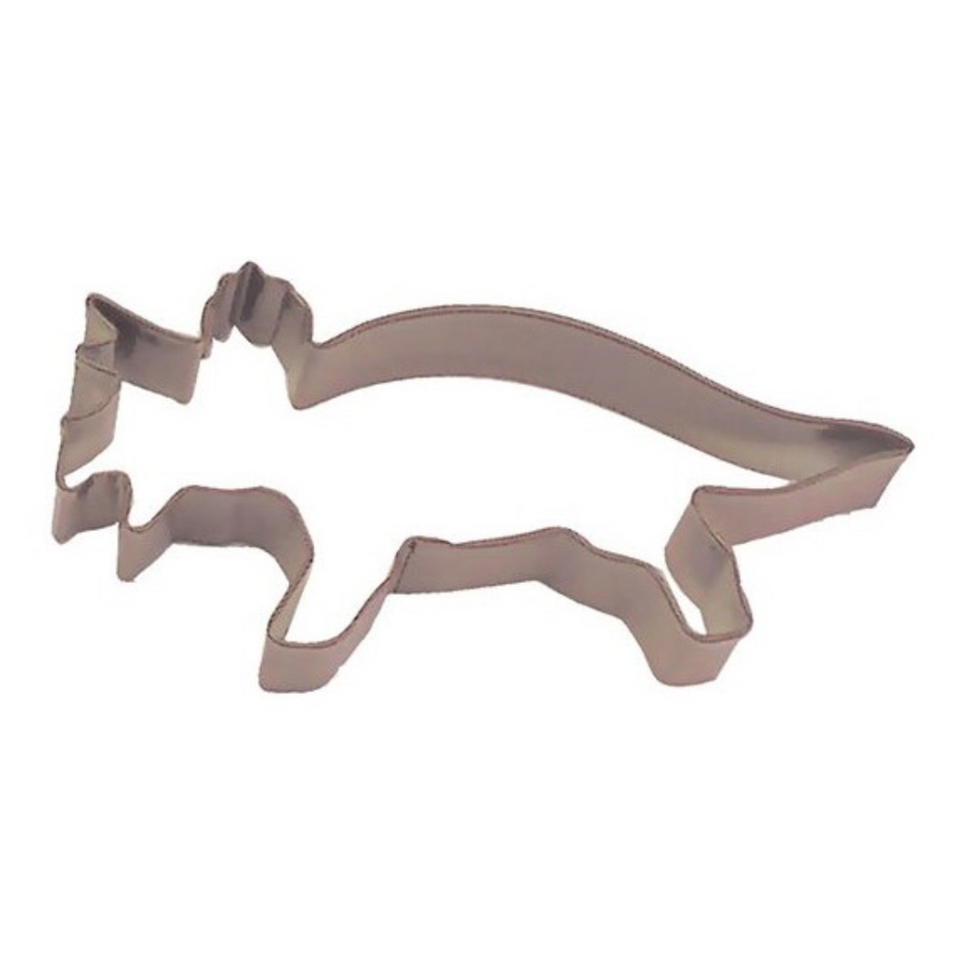 Brown Triceratops Cookie Cutter
