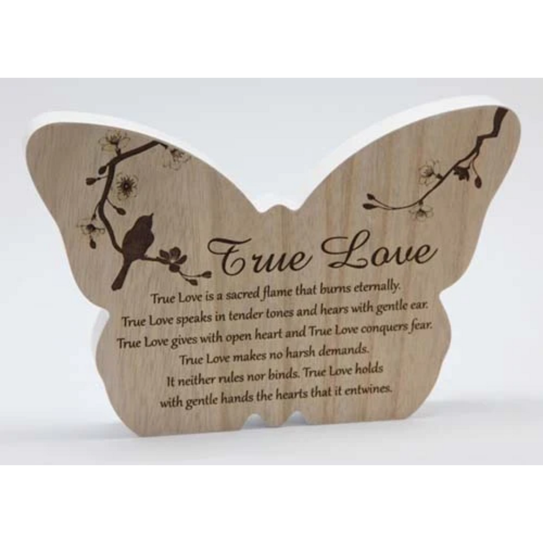 Butterfly Plaque - True Love