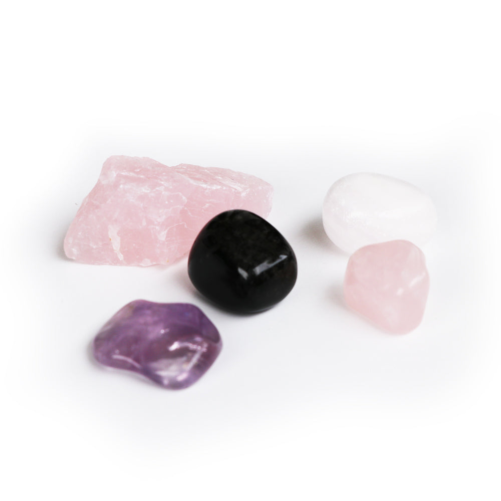 Raw and Polished Pastel Gemstone Collection