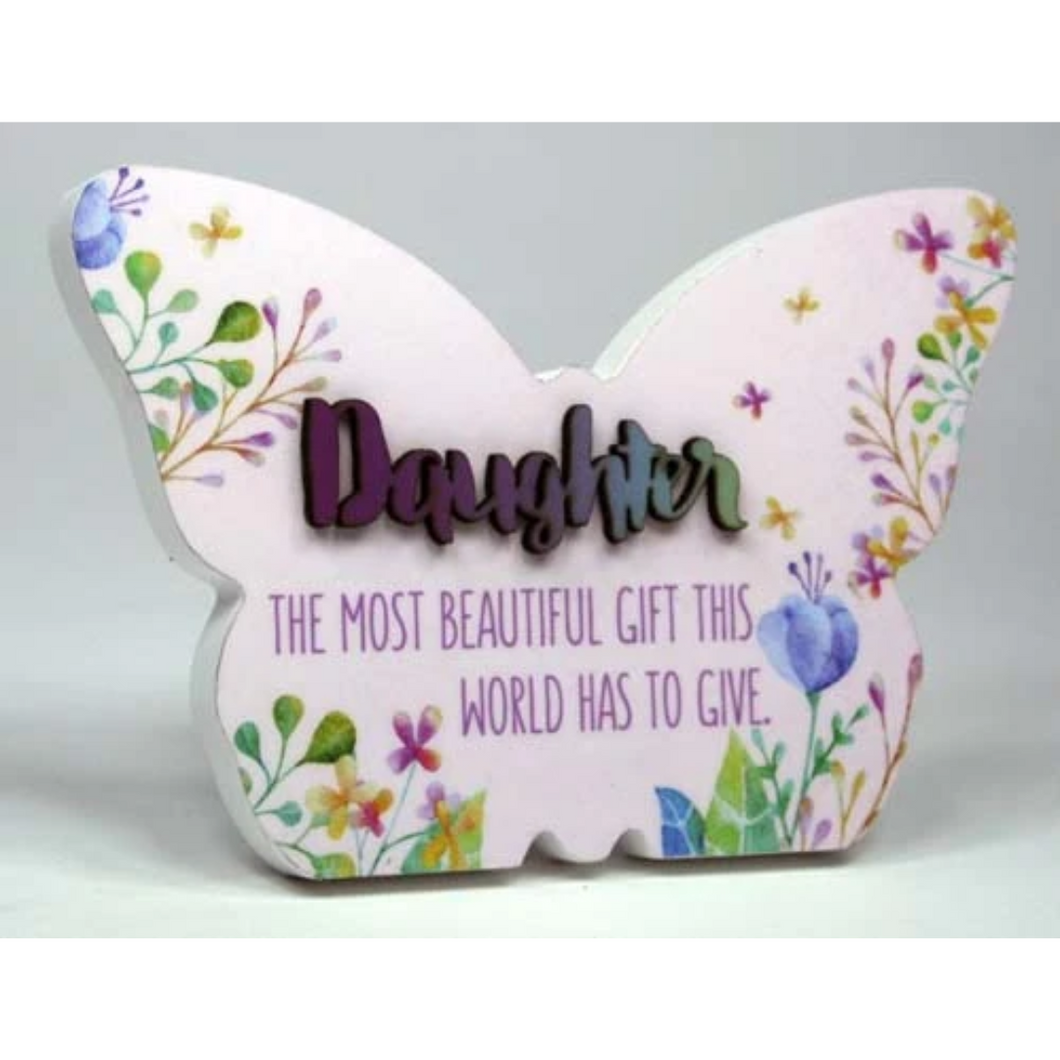 Spring Butterfly Plaque - Daughter