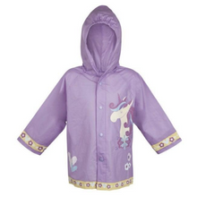 Load image into Gallery viewer, Colour Changing Unicorn Raincoat
