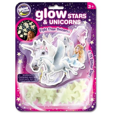 Load image into Gallery viewer, Glow in the Dark Unicorn &amp; Stars
