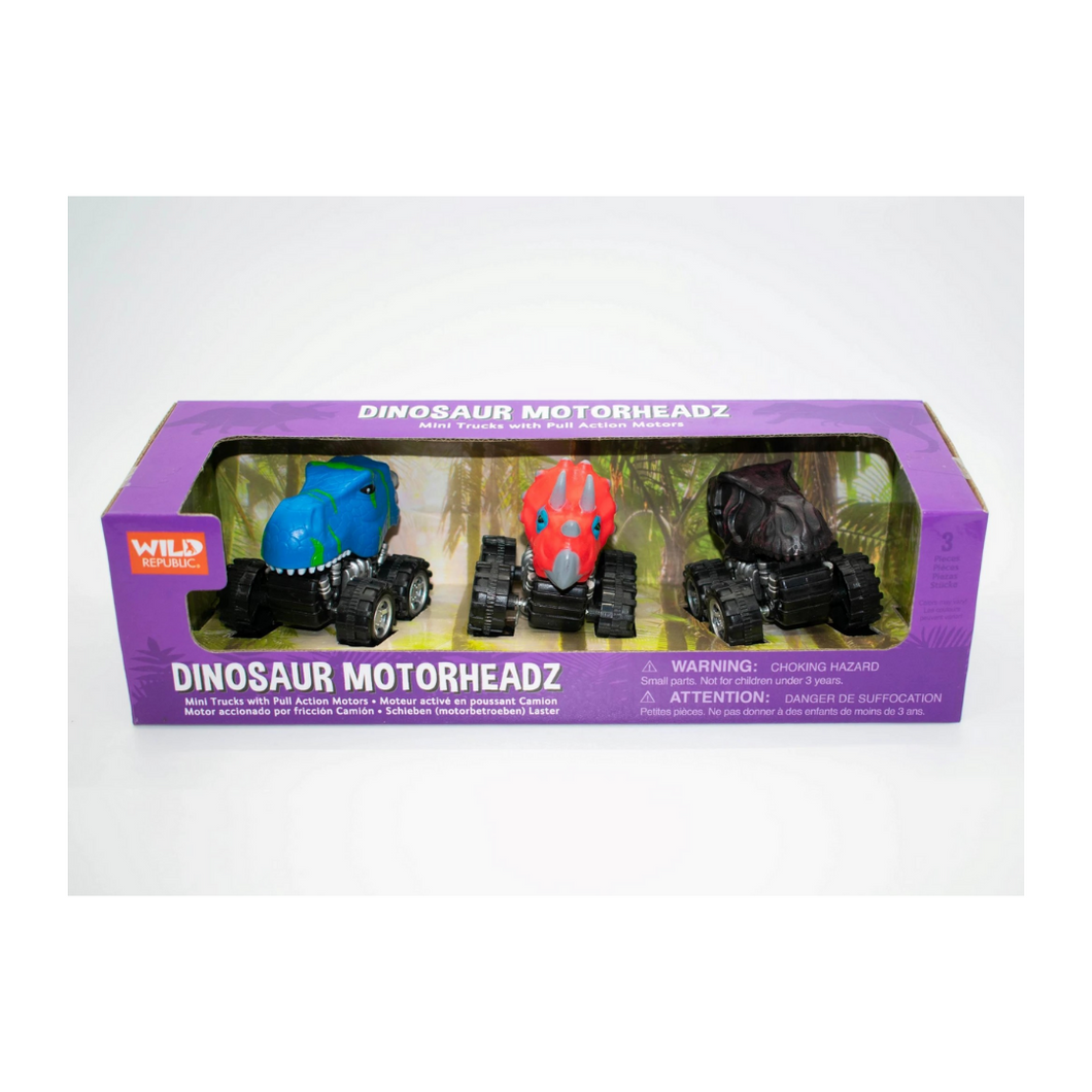 Dino Motor Headz - 3 pack