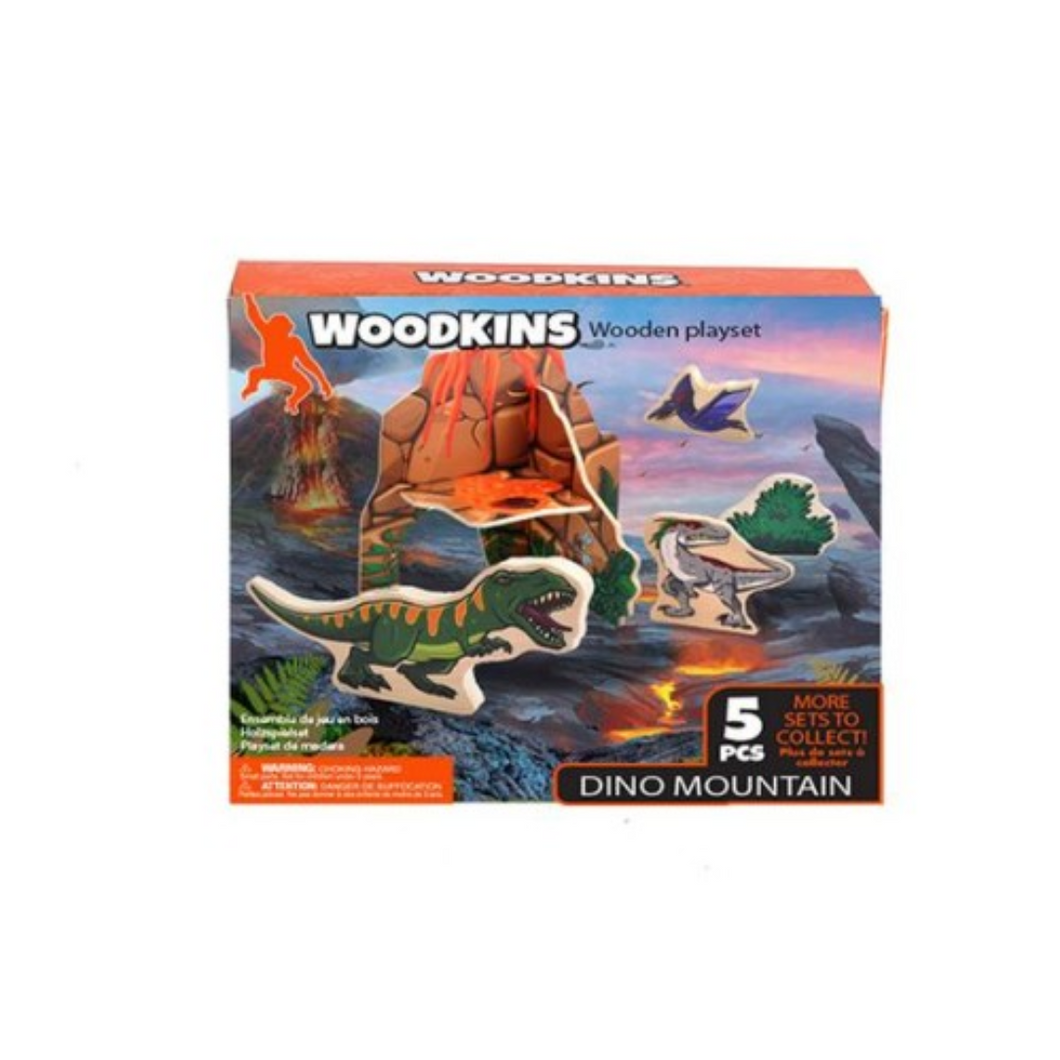 Dinosaur Wooden Playset - Mountain
