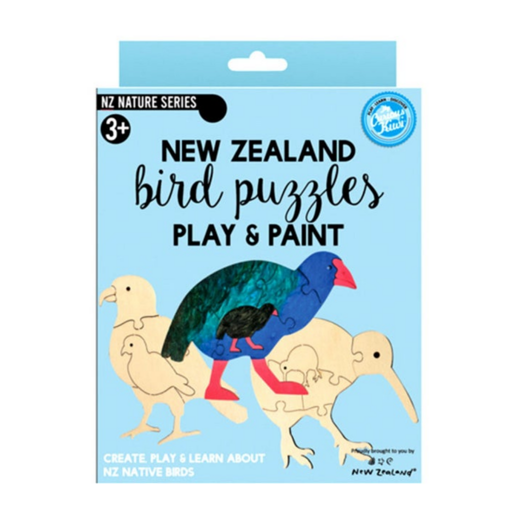 New Zealand Bird Puzzles Play And Paint